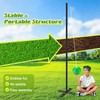 Backyard Tetherball Set with Ball & Rope, Adjustable Tetherball Set,