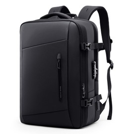 Muzee MARK RYDEN Expandable Travel Backpack 42L, TSA-Approved Anti-Theft Backpack with USB Charging Port, Business Laptop Backpack for Men Fits 17-inch Laptop, Water-Resistant Carry-on Luggage