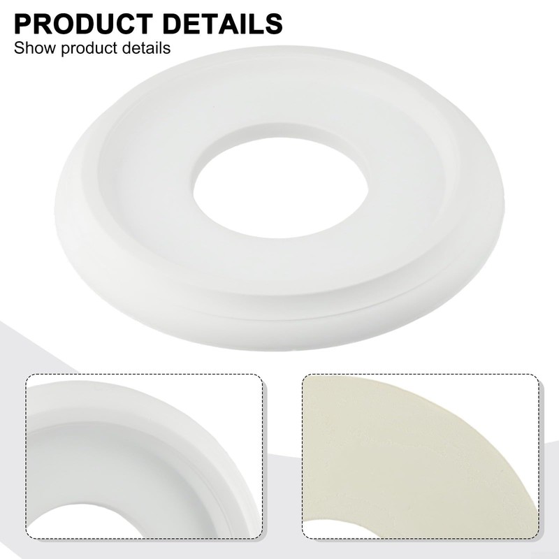 Ceiling Medallion 10cm Inner Hole 3cm Thickness, Waterproof Decorative Plate