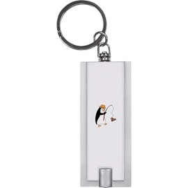 Azeeda 'Penguin Fisherman' Keyring LED Torch (KT00039091)