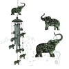 Campanas de viento de elefante de 35 pulgadas para exteriores,