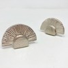 Art Deco Half Fan Knob Iron Knob, Kitchen Knob, Vintage