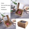 PIQIUQIU Brown Kraft Paper Gift Boxes for Pastries with Window