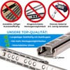 Drawer Runners 2 Pieces (1 Pair) Black Partial Extension Drawer