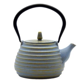 SECHUDO Japanese Teapot with Stainless Steel Infuser for tea, Cast Iron Tea Kettle for Stovetop Safe, Cast Iron Teapot Coated with Enameled Interior(33.8oz/1000ml)
