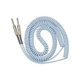 Lava Cable Retro Coil Instrument Cable Blue, 20 Feet Straight-Straight