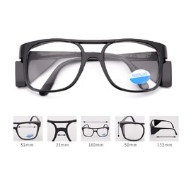 Safety Protective Goggles, Anti-Scratch Welding Sunglasses Wrap-Around Lab Glasses for DIY, Grinding and Cutting (Transparent)