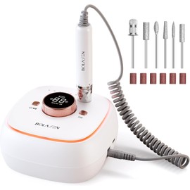 BOLASEN- Taladro de uñas profesional sin escobillas con vida útil prolongada: con un motor de copa hueca sin escobillas de alta calidad, dura tres veces más que los motores de escobillas de carbón tra