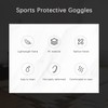 Impactresistant PC Sports Basketball Glasses Removable Headmounted Protective Goggles(black )