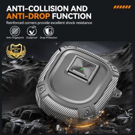 Sucure Lock Case for Bose Quietcomfort Ultra (2023) / Bose QC II (2022) Case Cover with Lock Clip & Cleaner Kit Pen, Impact Resistant Hard Shell Headphone Case with Men Women (Grey)