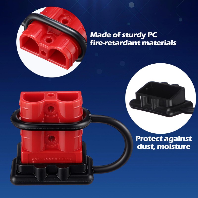 Frienda 4 Pieces 6-12 Gauge 50A Battery Quick Connector 12-36V