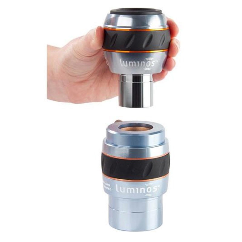 Celestron 93436 2 Inch Luminous 2.5X Barlow Lens, Silver