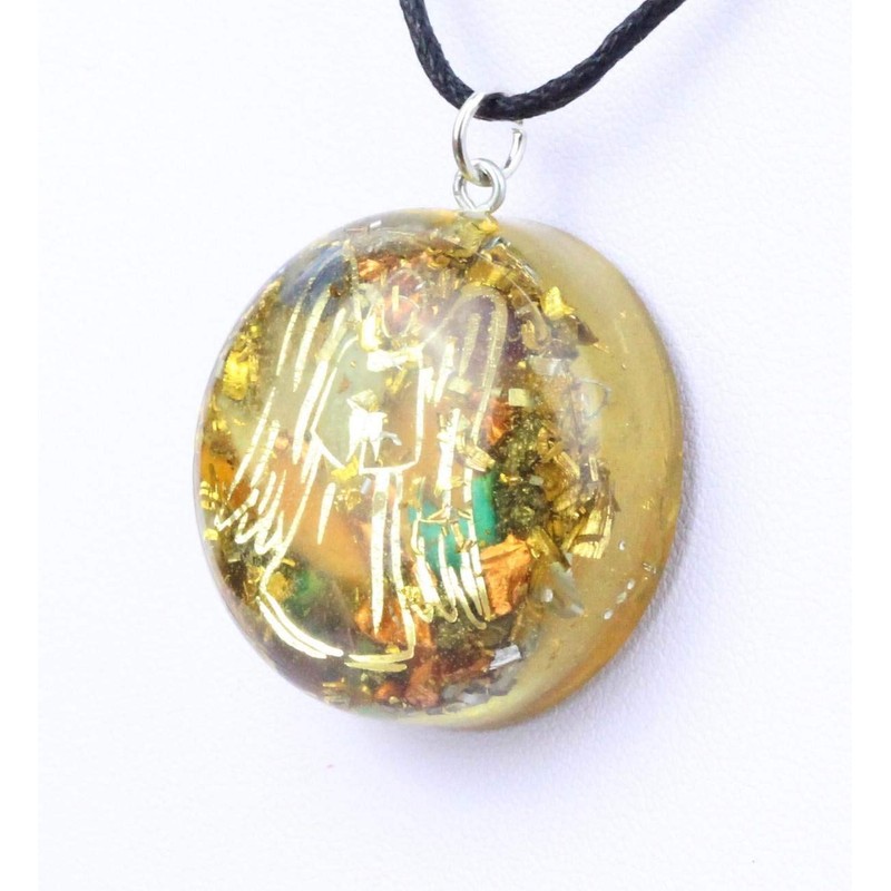 Orpanit® Orgonite Energy Pendant Guardian Angel Gold