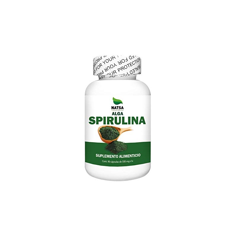 Alga Spirulina 90 cápsulas, calidad Premium