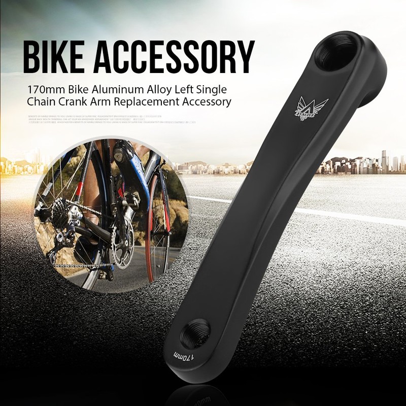 Dilwe Bicycle Crank Arm Aluminium Alloy 170 mm Bicycle Left
