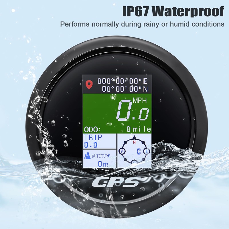 MAIMEIMI GPS Speedometer 85mm 3-3/8" Digital Boat GPS Speedometer Gauge