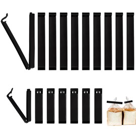 Pack of 50 Large Sealing Clips, Food Storage Clips Set 6 cm 11 cm Black Clips for Bags Kitchen