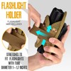 IronSeals 2 Pack 360° Rotatable Clip LED Flashlight Torch Holder