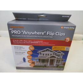 Living Solutions Simple Living Solutions Heavy Duty Max Pro Anywhere Flip Clips, 75 Clips