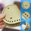 6 Pack PU Leather Bag Bottom Oval Wallet Bottom for