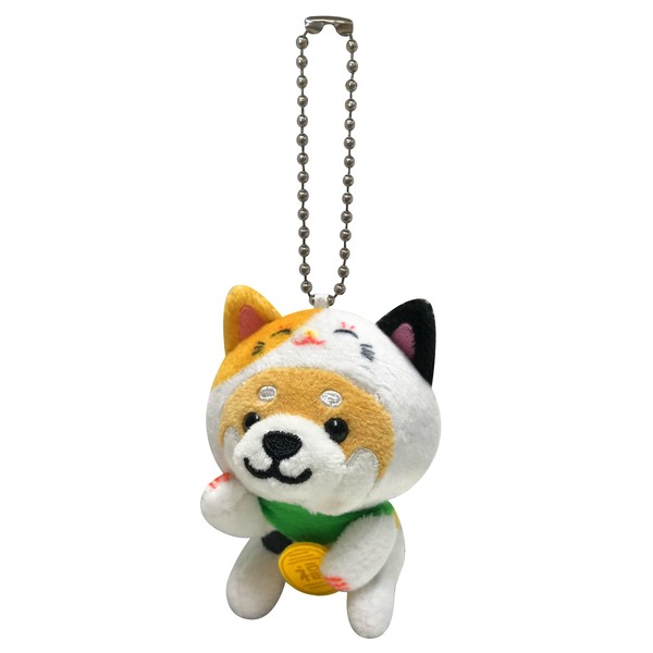 LamPlanning Traveling Mameshiba Key Holder, Mascot, Ball Chain, Back Charm,
