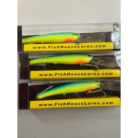 Fish house Salt Water Deep Sea Fishing Lure lot 3 Fish Lure 8" Ocean Lure fresh water New F
