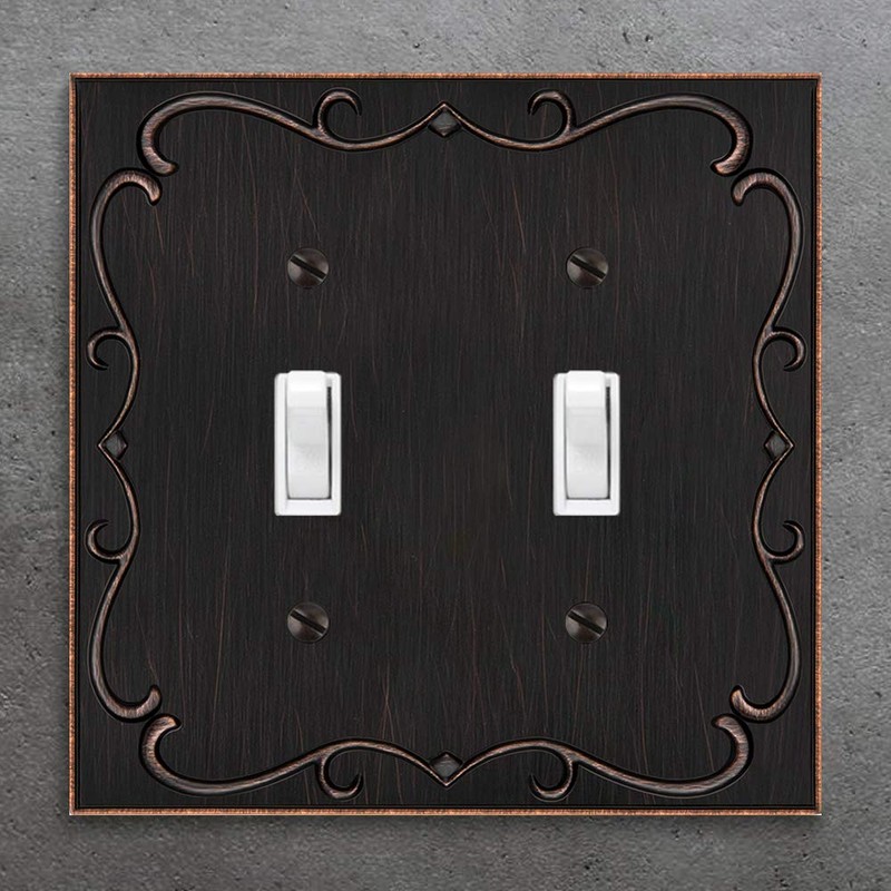 French Cabriole Decorative Wall Plate Switch Plate Outlet Cover (Double