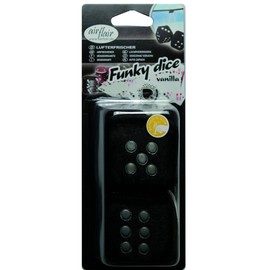 Kaufmann Neuheiten AZ-LUF-500 Funky Dice Lufterfrischer-Würfel, schwarz