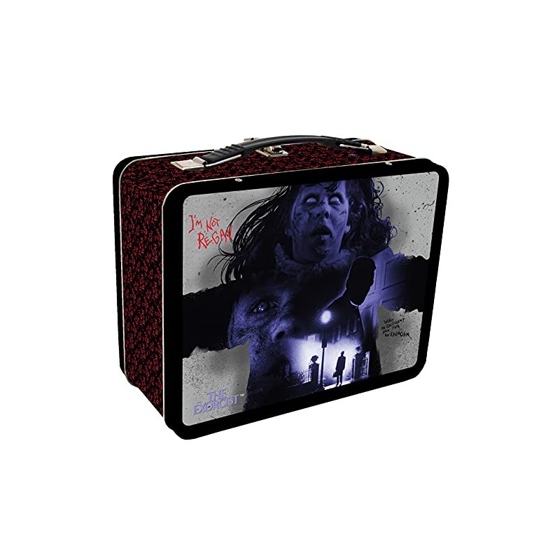 Factory Entertainment 408687 The Exorcist Tin Tote Collectible, Metal, Red,