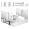 VEVOR 6x6 Post Base 10 Pcs, Inner Size 5.49x5.57inch/139.5x141.5mm Concrete