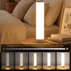 NoeiiT 15000 Lux Light Therapy Lamp, UV-Free Happy Sunlight Lamp with Remote,5 Color Temperatures & 5 Brightness Level,Full Spectrum Light with Timer for Home,Office,Desk Reading and Yoga Room, White