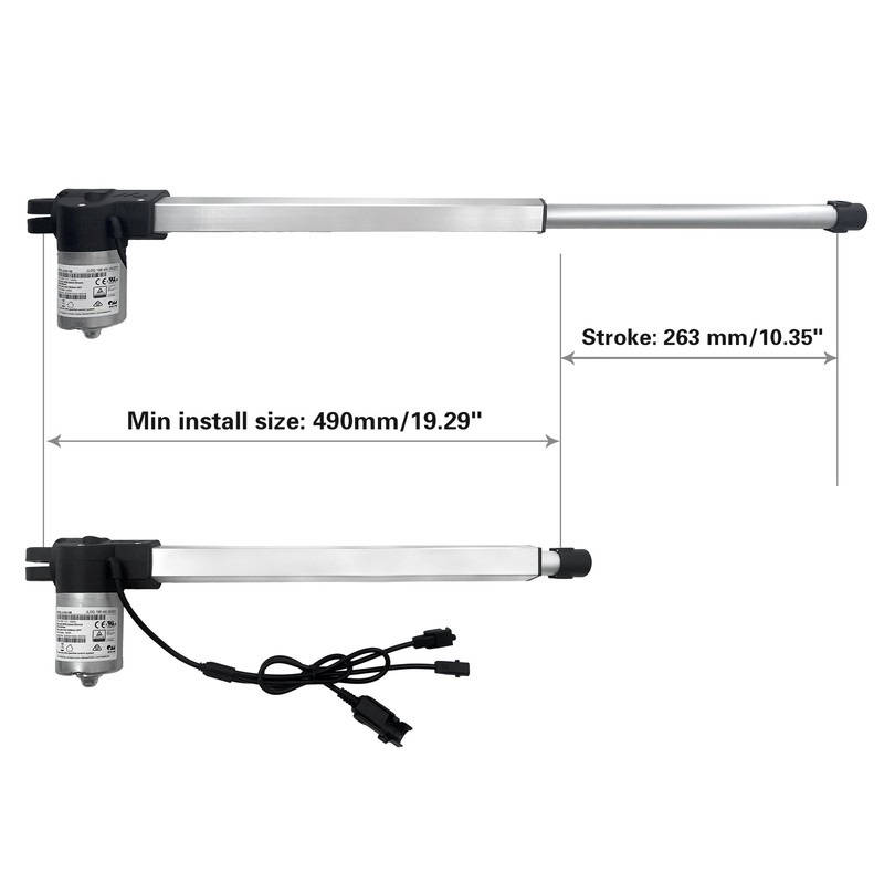 Dlfeue Motor Model JLDQ.19B.490.263Z01 Linear Actuator Replacement for Electric Sofa