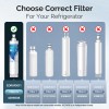 ICEPURE RWF0500A Refrigerator Water Filter Fit For 4396508 4396510 NL240V