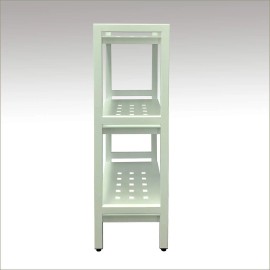 Anthology Spa Asta 3-Tier Free Standing Rectangular Bathroom Storage Shelf Rack Light Sage