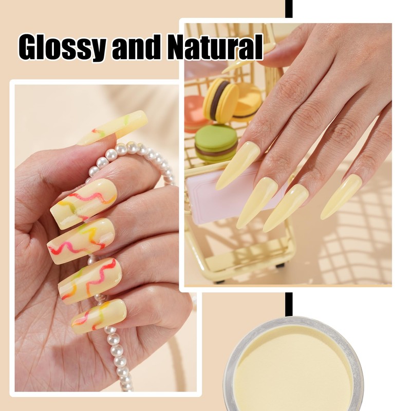 EODCI 28 g Dipping Powder, Yellow Spring Dip Acrylic Powder