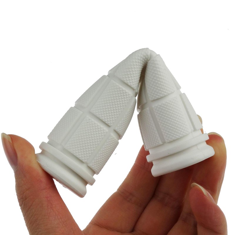 Kasteco 2 Pairs Bicycle Handle Bar Grips Mushroom Grips for