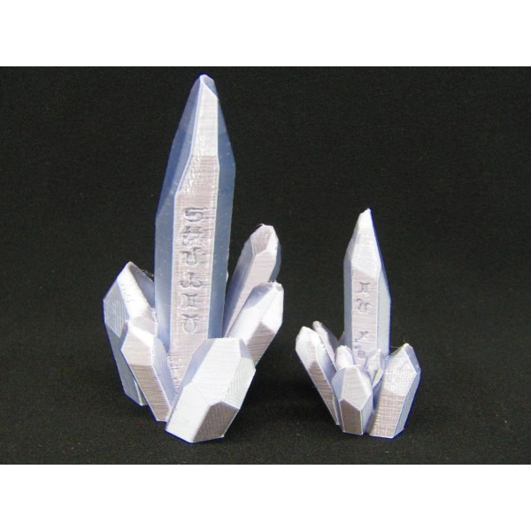 The Printpire Rune Marked Crystals Scatter Terrain Scenery 3D Printed