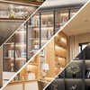 12" V-Shape Diffused LED Strip Light Bars Kit,Aluminum Channel Lights