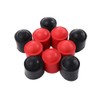 SquEqu 12 Pack Billiard Cue Butt End Protector Cap Shockproof