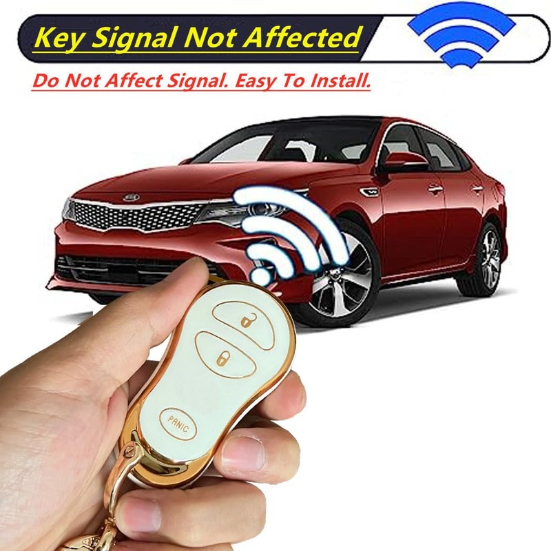 Rilnaewn Soft TPU for Jeep Key Fob Cover Fits for