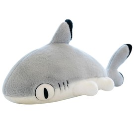 Cuddly Toy Shark Plush Toy Kawaii Soft Toy Plush Cushion for Cuddling & Playing Shark Plush Toy Plush Dolls Christmas Gift for Cuddly Corner Children's Room Bedroom Decoration (50 cm)