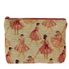 Ballerina Goblin Square Pouch, Made in Japan (Ballerina Beige/Red)