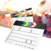 30x25CM Acrylic Movie Clapperboard Professional Director Action Clap Film Photography