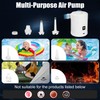 Elektrische Luftpumpe,5200mAh Wiederaufladbare Akku Luftpumpe,Mini Luftpumpe Elektrisch Inflator mit 3