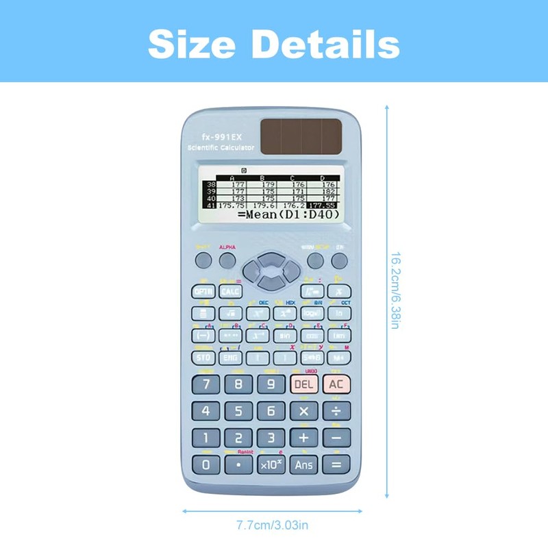 Scientific Calculator, Engineering Calculator, Math Calculator with 552 Functions, 10+2
