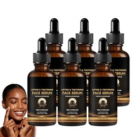 Sérum protector de la piel para mujeres negras, sérum protector de la piel con ácido hialurónico para eliminar ojeras, rellenar arrugas y líneas de expresión, hidratar e iluminar la piel para. (6PCS)