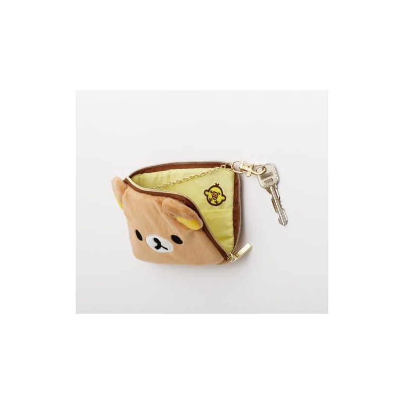 San-X Rilakkuma PB72201 Plush Pass Case, H3.7 x W 5.7