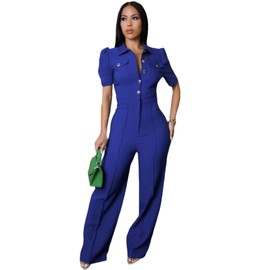 Sexy ladies fashion wide leg elegant club jumpsuit business party jumpsuit