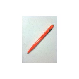 Caran d'Ache Metal Pen Fluorescent Orange Shell with Black Ink - Made in Switzerland
