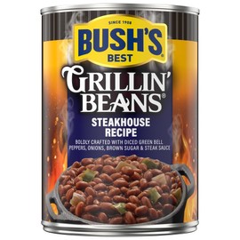 Bush's Best Steakhouse Recipe Grillin' Beans 22 oz (Pack of 12)